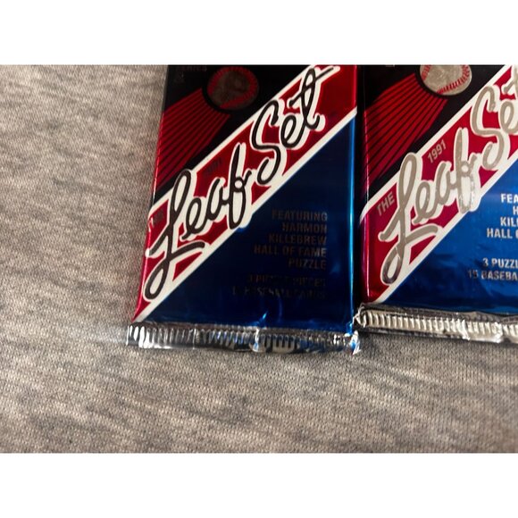 1991 Leaf Set Series 2 Baseball Trading Cards 6 Packs - Picture 5 of 6